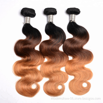 Express ali Wholesale black root ombre color virgin hair bundles Brazilian human Hair